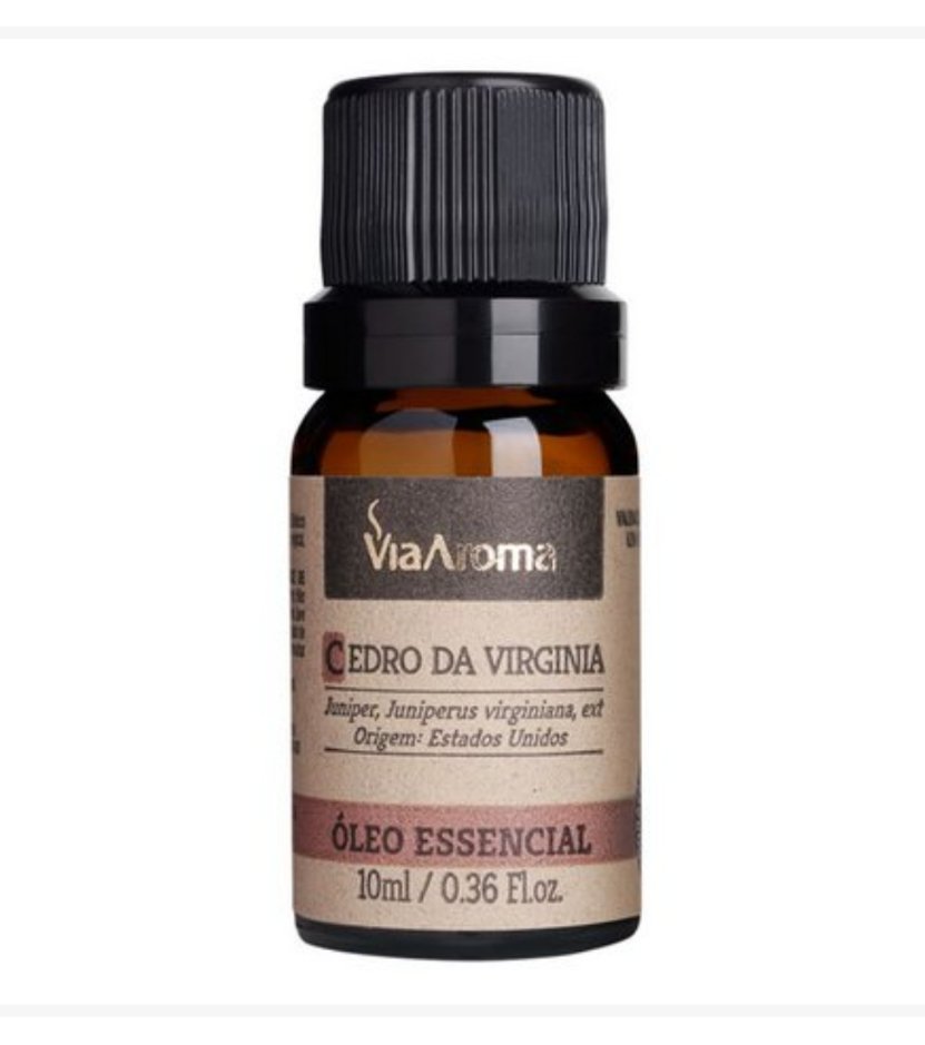 Óleo essencial de cedro da Virgínia 10 mL Via Aroma